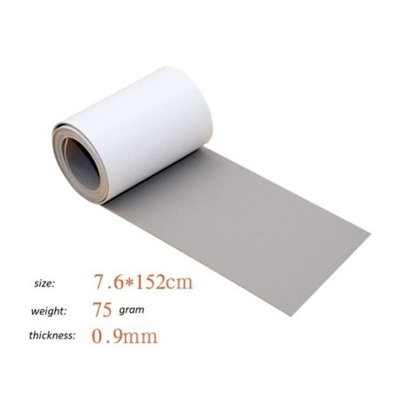 Självhäftande läderfix, läderreparation, läderfix, läderlapp, ljusgrå, 50*120CM, 1st