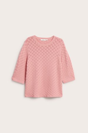 Kappahl | Strikket T-skjorte Rosa 3XL | Rosa