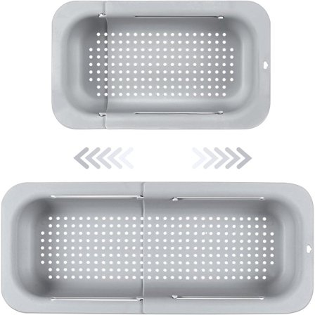 Oppvaskkumkurv - Sil - Vasking av grønnsaker og frukt - Drenering av kokt pasta og tørking av oppvask