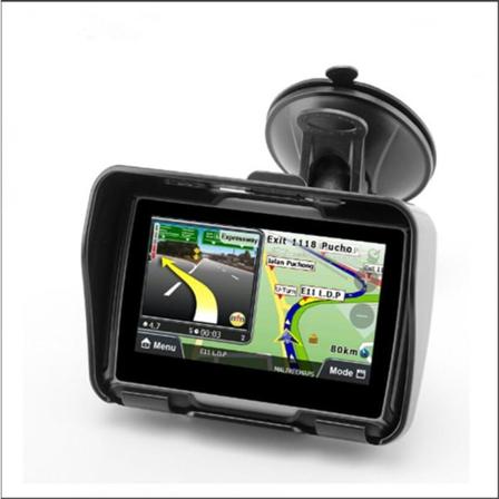 EKIY 4,3 tuuman GPS-moottoripyöränavigaattori moottoriajoneuvoon IPX7 ulkona vedenpitävä kosketusnäyttö Bluetooth sisäänrakennettu 8GB ilmainen kartta