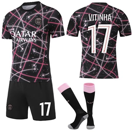 Paris Saint-Germainin erikoispainos jalkapallopaita sukkien kanssa, uusi kausi 2025-2026