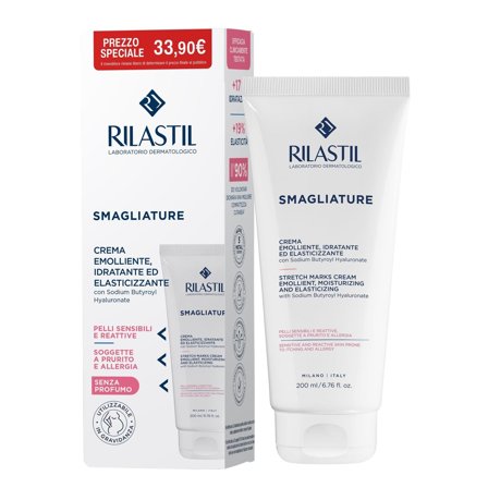 Rilastil Smagliature Crema pelli sensibili 200ml - Crema elasticizzante antismagliature