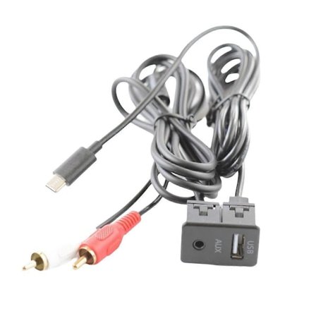 Auton Android-navigointilaitteen AUX-paneeli TYPEC+ Audio Input USB+AUX -liitäntäpaneelin jatkokaapeli