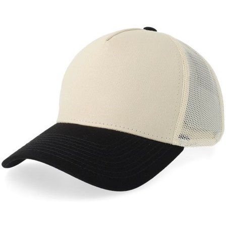 Equip - Beige trucker Keps - Stone/Black A-frame Trucker @ Hatstore