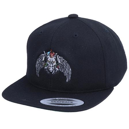 Unicorns - Svart snapback Caps - Kids Awesome Unicorn Black Snapback @ Hatstore
