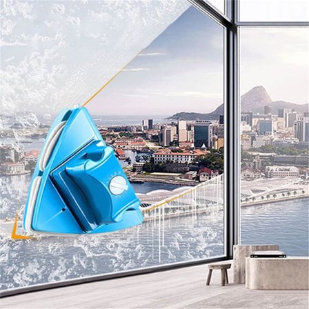 (4-24mm)Dobbeltsidet vinduesvisker Magnet Justerbar Magnetisk Rengøringsbørste Værktøj til glas tykkelse