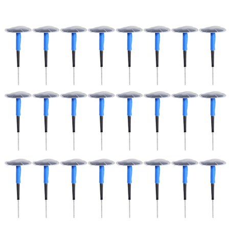 24 stk. Universal Tubeless Dekk Punktering Reparasjon Sopp Plugg Patch Gum (#3)