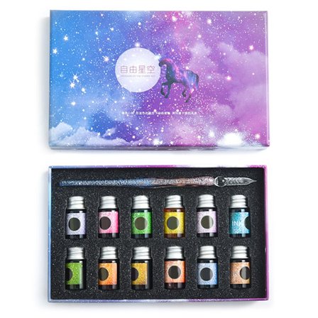 Exquiste Kalligrafi Pen Blæk Sæt Gave til Signatur Tegning Gavekort Skrivning