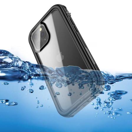 Vattentåligt Skal Ip67 För Iphone 12 Pro Max - Svart/transparent Black