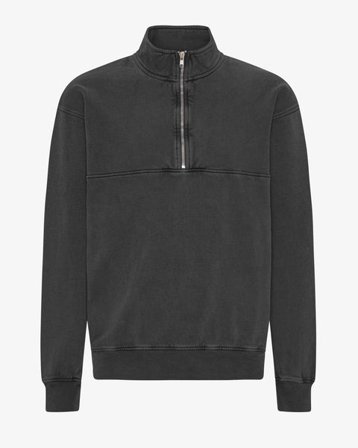 Organic Quarter Zip - Faded Black - Male - S