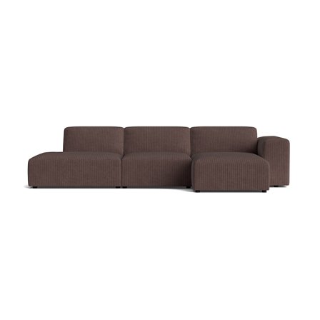 Soma chaiselong sofa, højrevendt | Open end - Lincoln Brun - 336x147x75 - Sofa, chaiselong