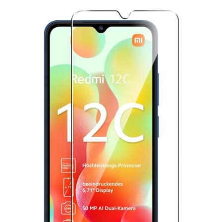 Xiaomi Redmi 12C - Sk rmskydd Standard HD 0,3mm Transparent