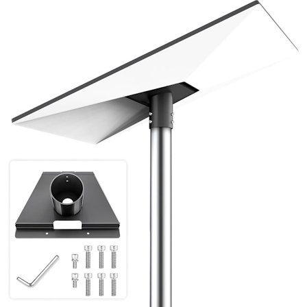 Starlink Gen 3 Heavy Duty Rør Adapter Monteringssæt -starlink standard kit- Justerbart V3 beslag til tag, stang eller væg (sort)