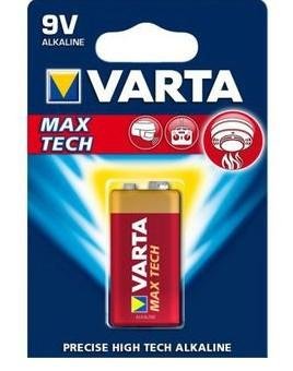 VARTA Longlife Max Power 4722 batteri x 9V - Alkalisk