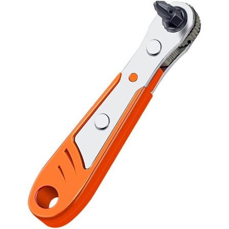 Husholdnings Dobbeltfunktion Teleskopisk Skruetrækker Universal Nøgle Reparationsværktøj (farve: Orange)