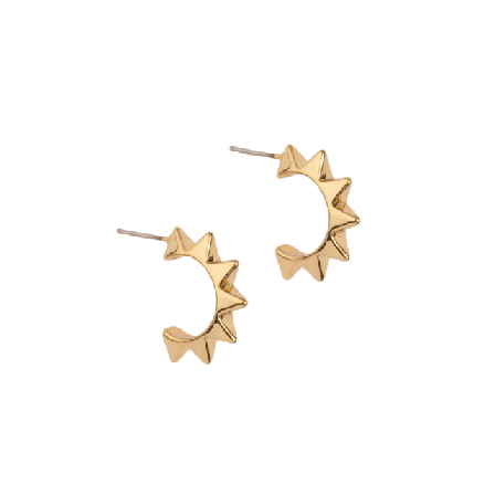 pfgSTOCKHOLM Stud Mini Hoop Örhänge Örhängen Dam Guld 0