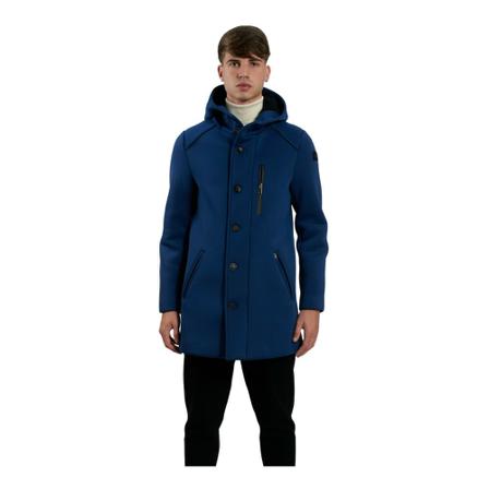 Bob, Single-Breasted Coats Blauw, Heren, Maat:L