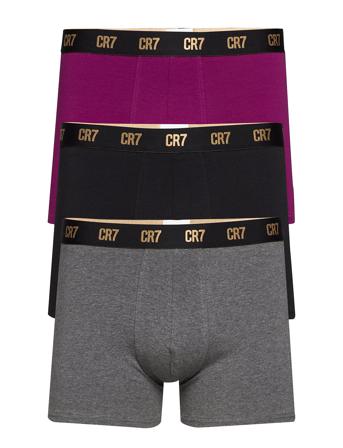 Cr7 Basic, Trunk, 3-Pack Bokserit Monivärinen/Kuvioitu CR7