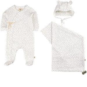 Buddy & Hope Green Dots/Light Blue GOTS Baby Set 74/80 cm - Clothing sets - 74/80 cm - White