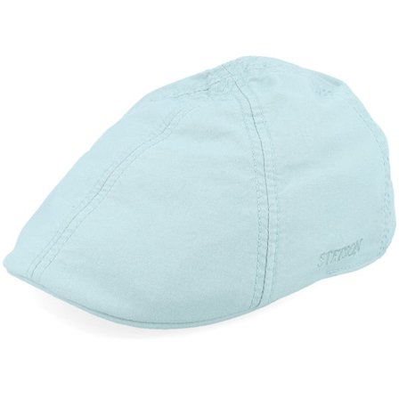 Stetson - Blå flatcap Keps - Texas Delave Organic Cotton Dusk Blue Flat Cap @ Hatstore