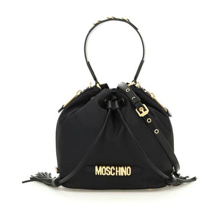 Moschino, bucket bag Zwart, Dames, Maat:ONE Size,stof