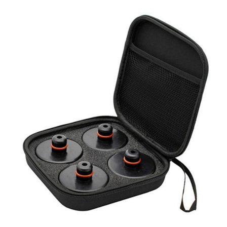 Løftepuck til donkraft 4-pak Black