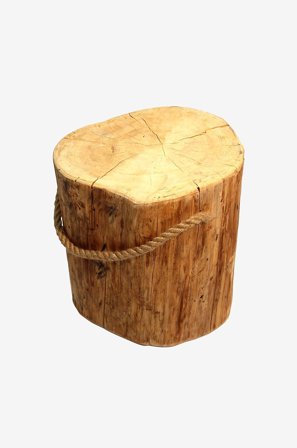 Hillerstorp - Lager Pölkky 45 cm Ø36-45 cm Natur - Beige - Skamler - Fra Homeroom