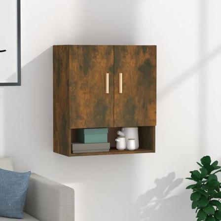 Vidaxl Väggskåp Rökfärgad Ek 60x31x70 Cm Konstruerat Trä Brun