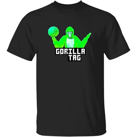 Gorilla Tag Merch Neon Grön Monkey Ball Essential T-shirt Svart