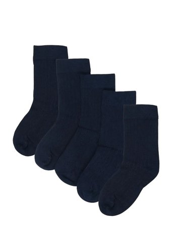 minipop Minipop Noos Bamboo Socks 5 Pack - Navy - 27/30Y