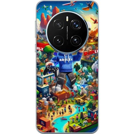 Kompatibelt Mobilskal till Honor Honor Magic7 Pro Stor detaljerad Roblox-värld fylld med karaktärer, äventyr och färgstarka miljöer perfekt för