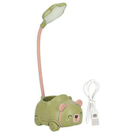 Sammenleggbar LED Skrivebordslampe 360° Justerbar Øyebeskyttelse for Lesing Grønn