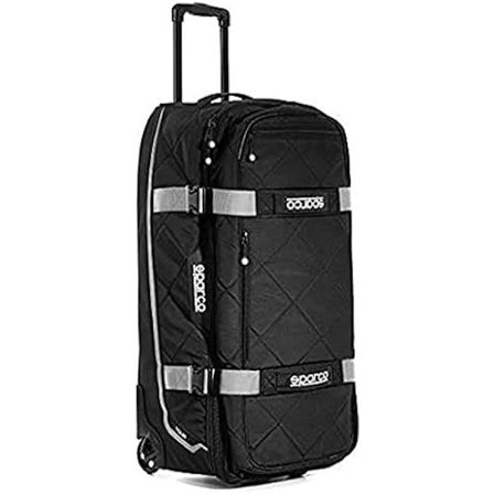 Tour Bag - SPARCO - Sort/Sølv - Fremragende kvalitet - Motorsport - Fire sæsoner
