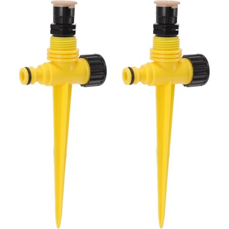 2-delt havesprinkler, ABS-stiksprinkler til drypvanding, grøn køling, 360 graders roterende sprinkler til haven