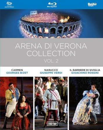 Arena Di Verona Collection Vol.2: Carmen / Nabucco / Barbiere Di Siviglia (3 Blu-Ray)