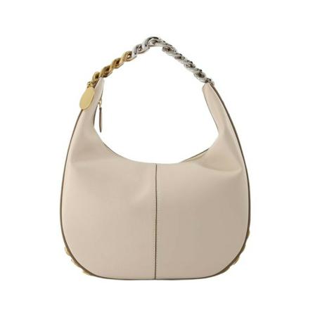 Stella McCartney Frayme Hobo Tas Small in White , Wit , Dames , Maat: ONE Size Handtassen