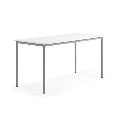 Stół BORÅS, 1800x800x900 mm, blat z funkcją tablicy suchościeralnej, szary aluminium