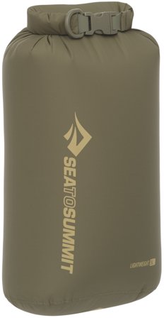 Sea to Summit Eco Lightweight Drybag kuivapussi, oliivinvihreä, 5L - Kuivapussit & Pakkaussäkit