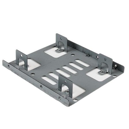 StarTech 2.5" to 3.5" SATA Hard Drive Mounting Bracket Kit - Dual SATA SSDs/HDDs Mounting Bracket for Mounting Bay (BRACKET25X2) - uttagbar