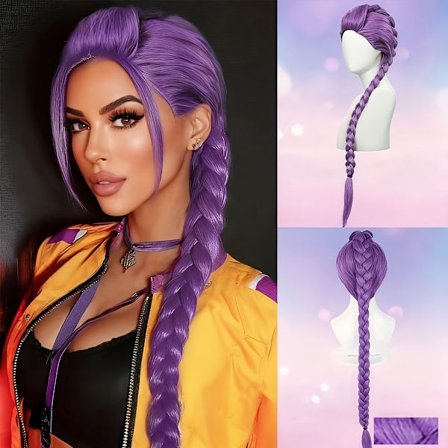 Hot K-POP Demon Hunters Rumi Barne Parykk Cosplay Hår Anime Stil&&