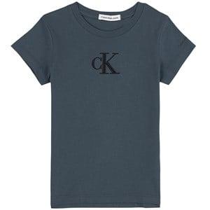 Kids - Calvin Klein Jeans Branded T-Shirt Ocean Teal 12 Years - Tops - 12 years - Blue