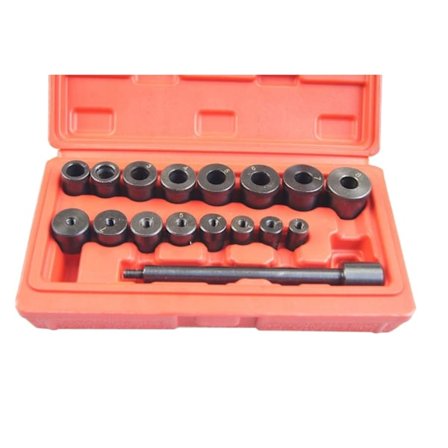 Koblingsjusteringsværktøjssæt, 17 dele universelt koblingsjusteringsværktøj til bil svinghjul styrehul & koblingsdrivplade centreringsjustering