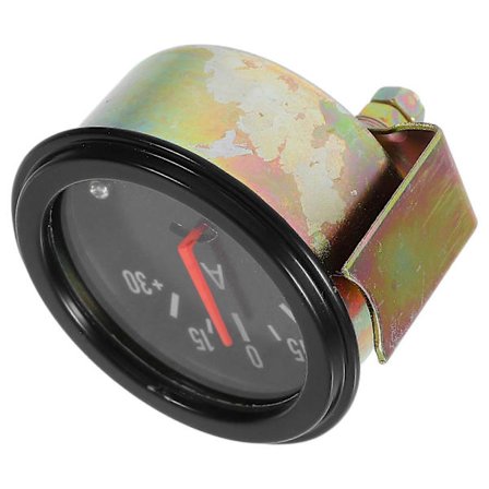 Analogt Amperemeter til Biler, Lastbiler, Traktorer – Præcis Elektrisk Overvågning, Metalkonstruktion, Nem Installation, Intuitiv Nåle-display