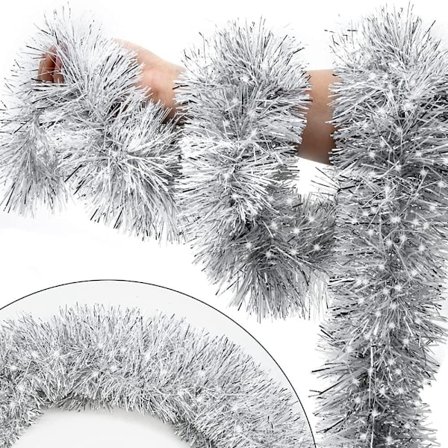 Julekrans 5 m – Håndlaget juledekorasjon for dør, trapp og juletre, festlig julepynt