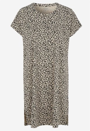 Cellbes of Sweden - Mønstret natkjole i bomuld i leopard til damer i størrelse 46/48