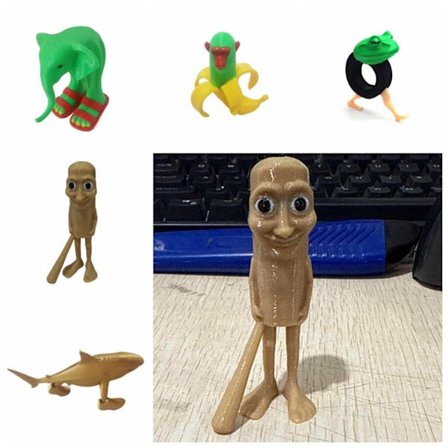 Resin Italiensk Brainrot Figur Tralalero Tralala Brainrot Boneca ambalam Tung Tung Tung Sahur Figur Shimpanzini Mini