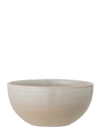 Bloomingville Taupe Bowl, Grey, Stoneware - Beige - Ø 13 CM