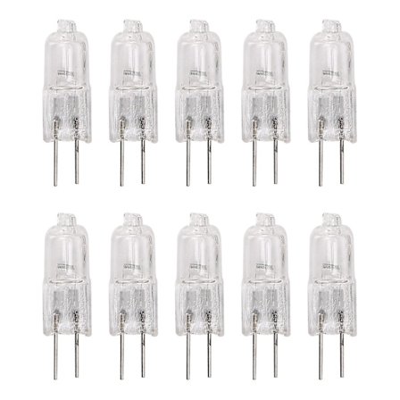 10 st G4 Halogenlampor 10W Varmvit