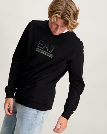 EA7 Emporio Armani SWEATSHIRT Noir Pulls Garçon - Kids Brand Store