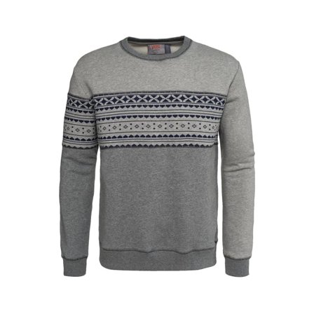 Varg Men's Fjällbacka Cotton Jersey Men long-sleeved sweaters Grey M